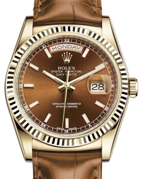 rolex day date leather strap for sale|Rolex Day Date Leather Strap Watches .